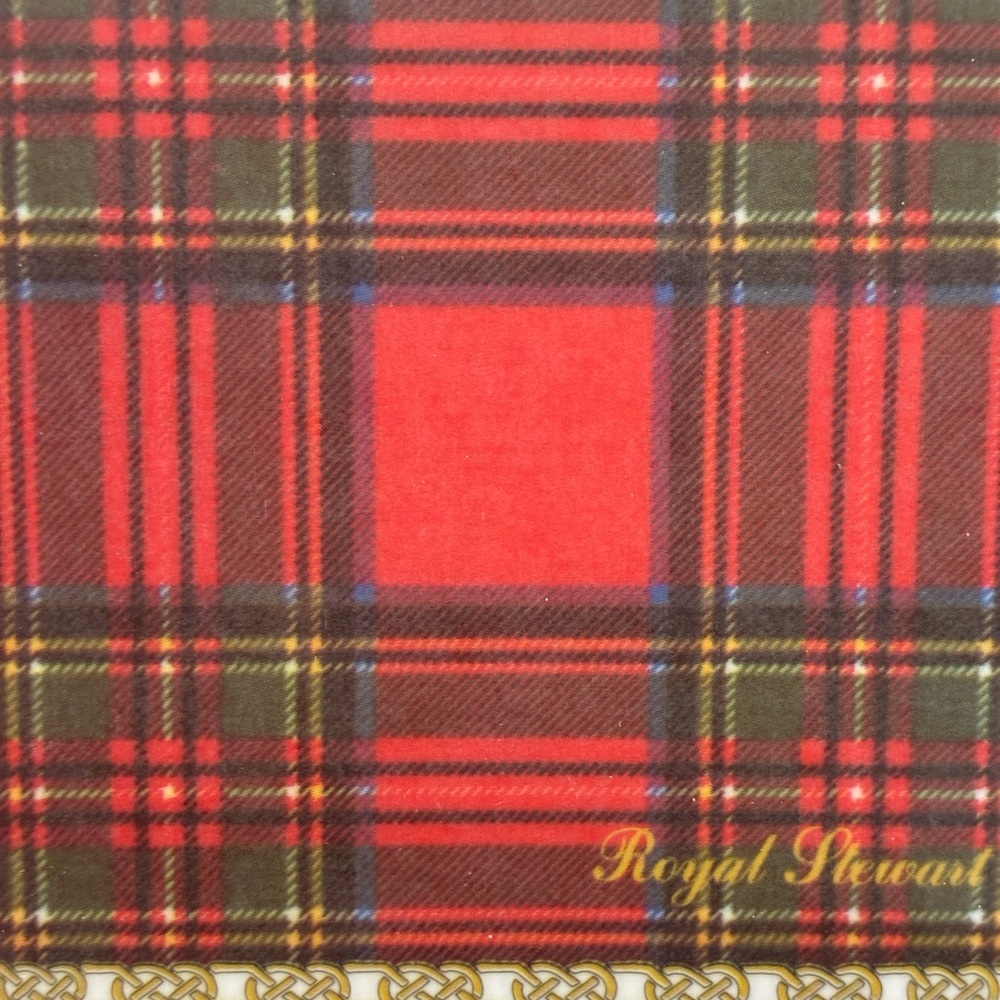 Red Tartan Plaid Coasters—Also Hostess Gift - Picture 3 of 6